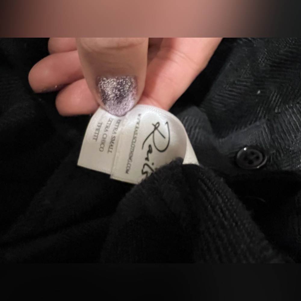 Rails Hunter Button Down Shirt In Size Xs Charcoa… - image 6